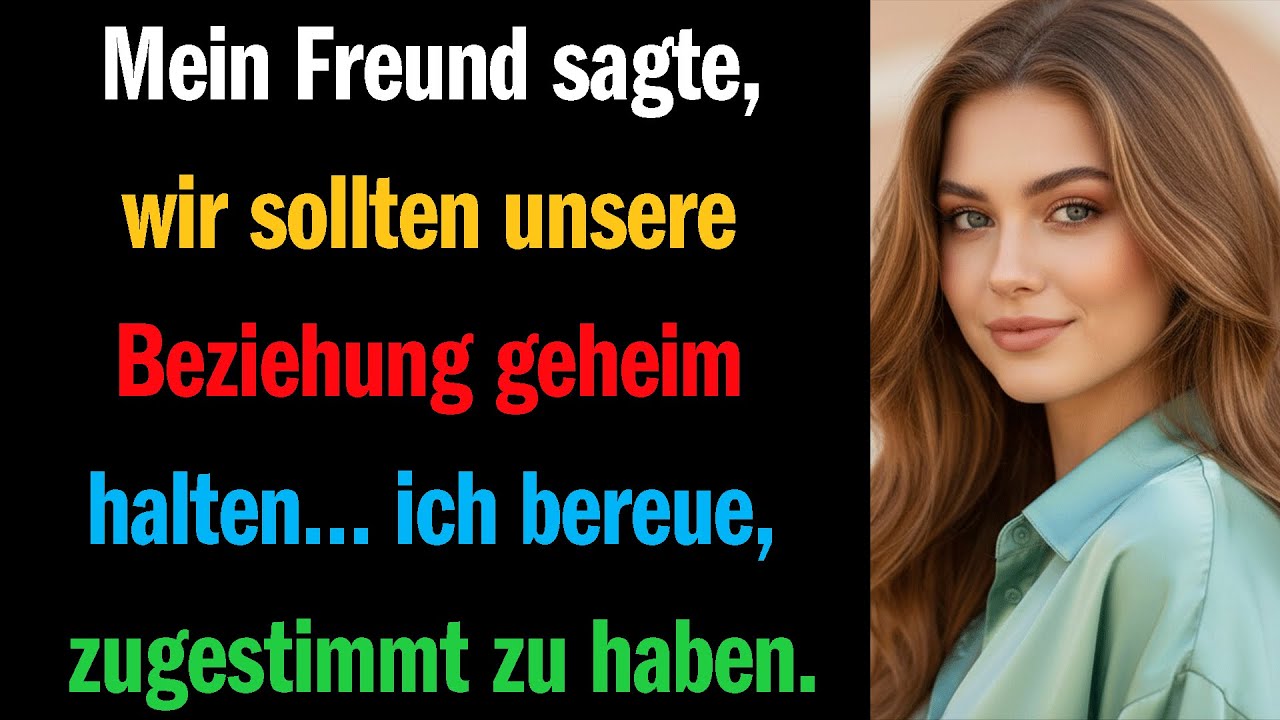 Mein Freund sagte, wir sollten unsere Beziehung geheim halten… ich bereue, zugestimmt zu haben