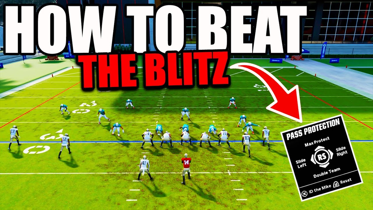 HOW TO BEAT THE BLITZ IN MADDEN 23! [Madden Tips]
