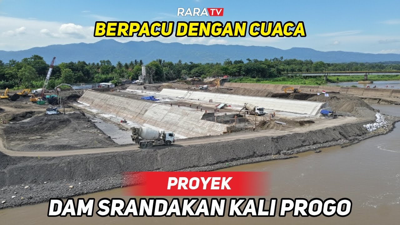 TERKINI‼️Terlihat 2 Lapis Groundsil Dam Srandakan Semakin Tinggi