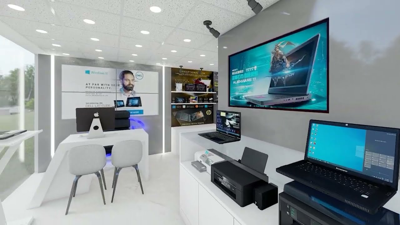 Modern Laptop Showroom design ideas 2022 | Arch Interiors And Exteriors | Interiors | Exteriors |