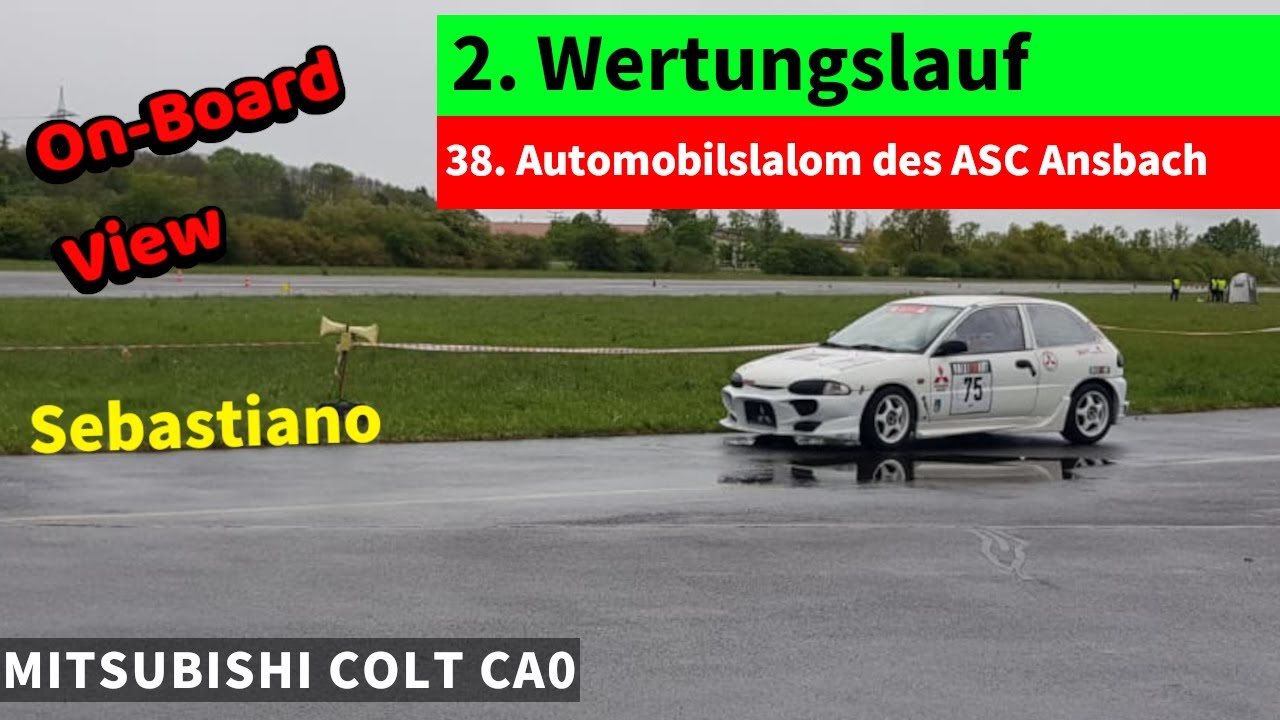 [Sebastiano] Am Pylon vorbeigerutscht - Automobilslalom Rothenburg o.d.T - 2. Wertungslauf