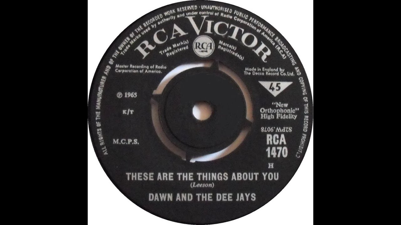 Dawn & The Dee Jays - These Are The Things About You (1965)