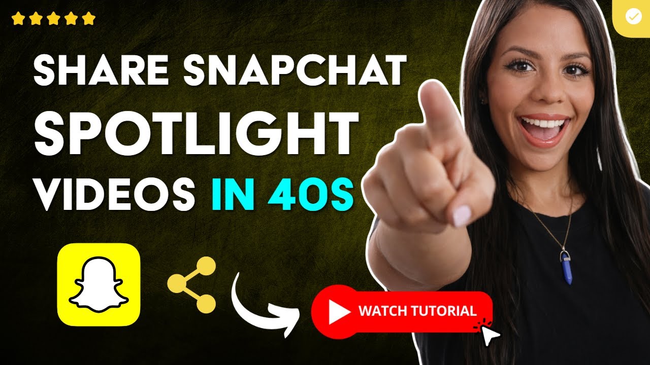 How to SHARE and REPOST SPOTLIGHT VIDEOS on SNAPCHAT in 40 S