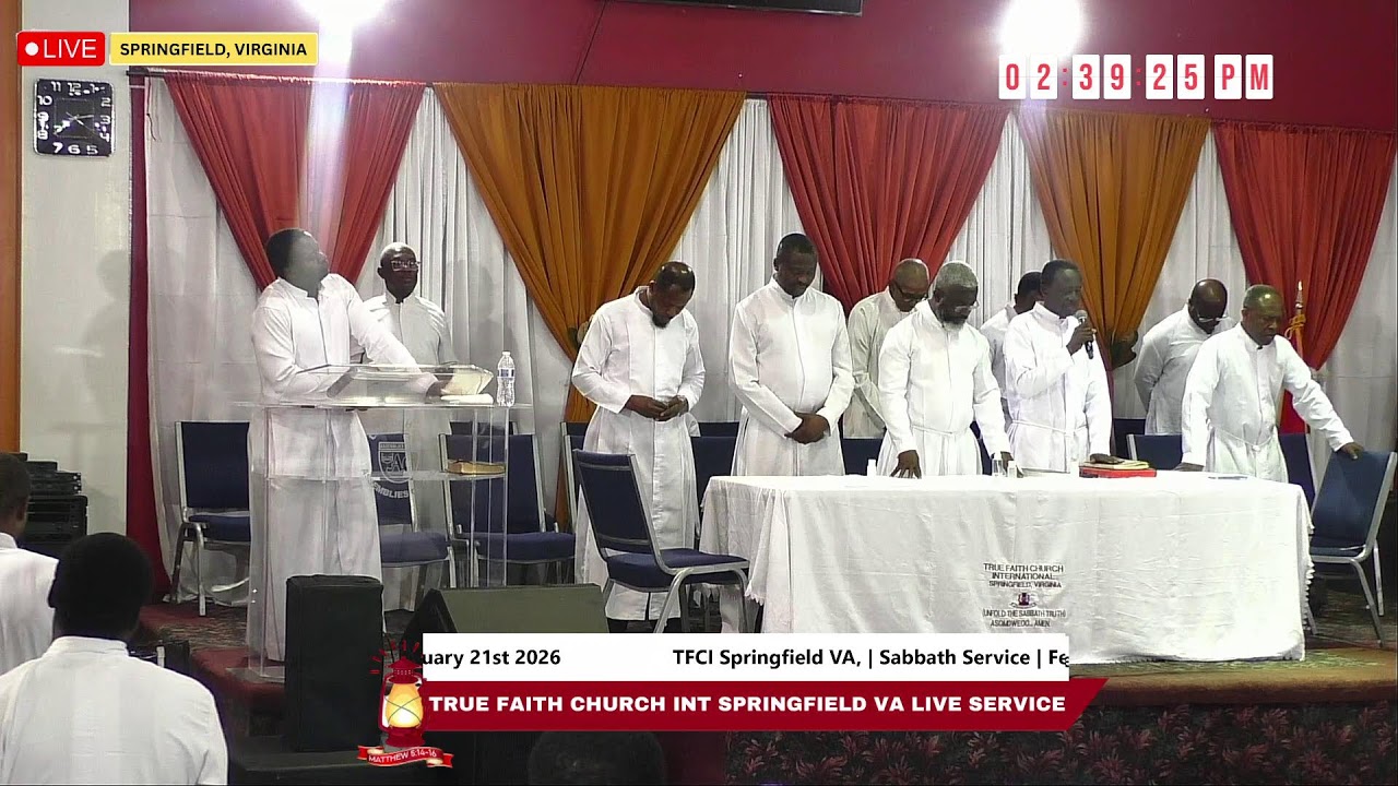 TRUE FAITH CHURCH INT. SPRINGFIELD, VIRGINIA- USA's Live broadcast