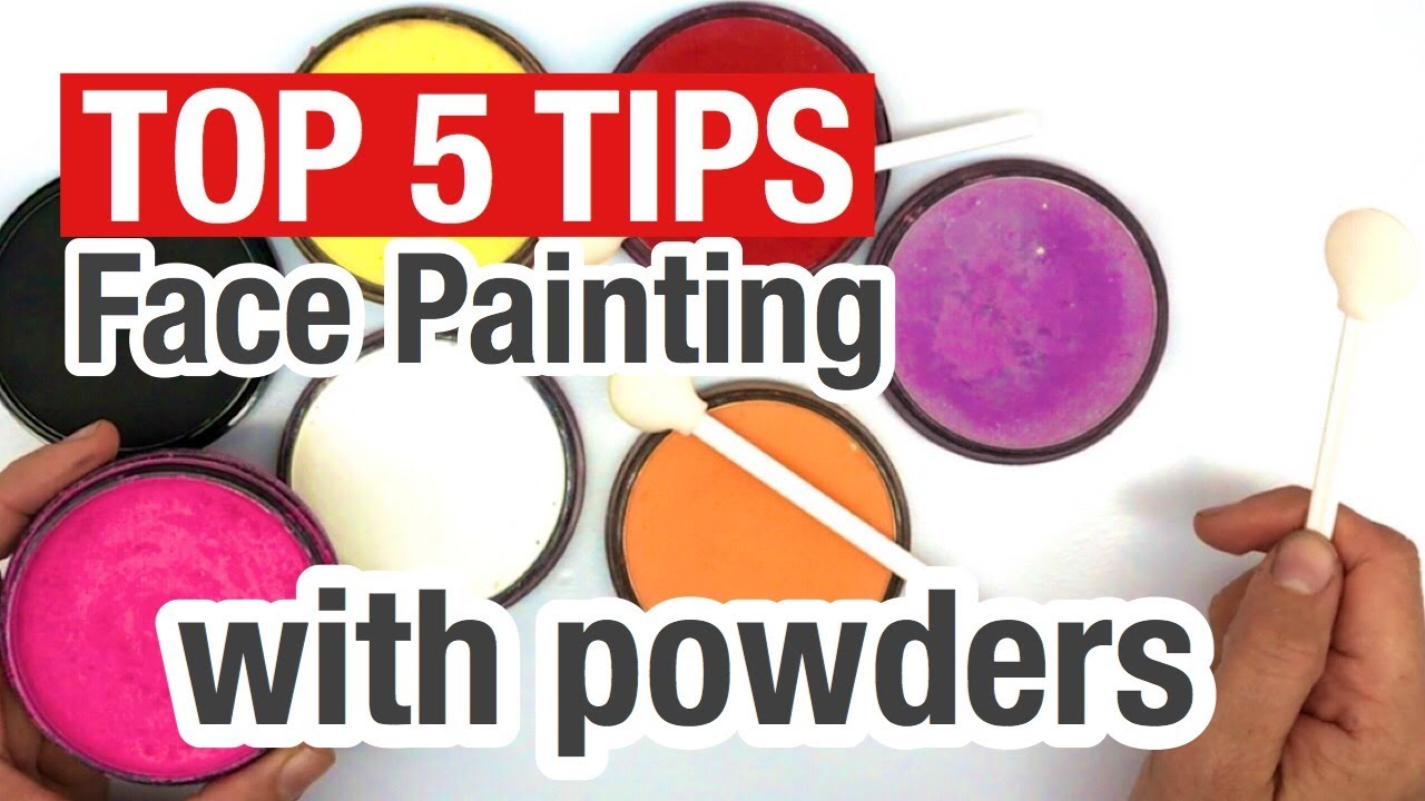 How to face paint with powders Top 5 Tips for Face Painting with Starblends Powders