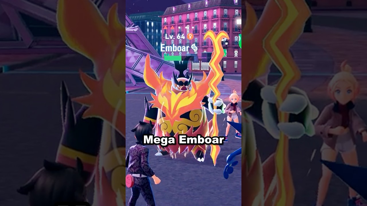 Mega Emboar is SLIM Pokemon Legends Z-A New Mega Evolutions Reveal #pokemon #pok&eacute;monlegendsza