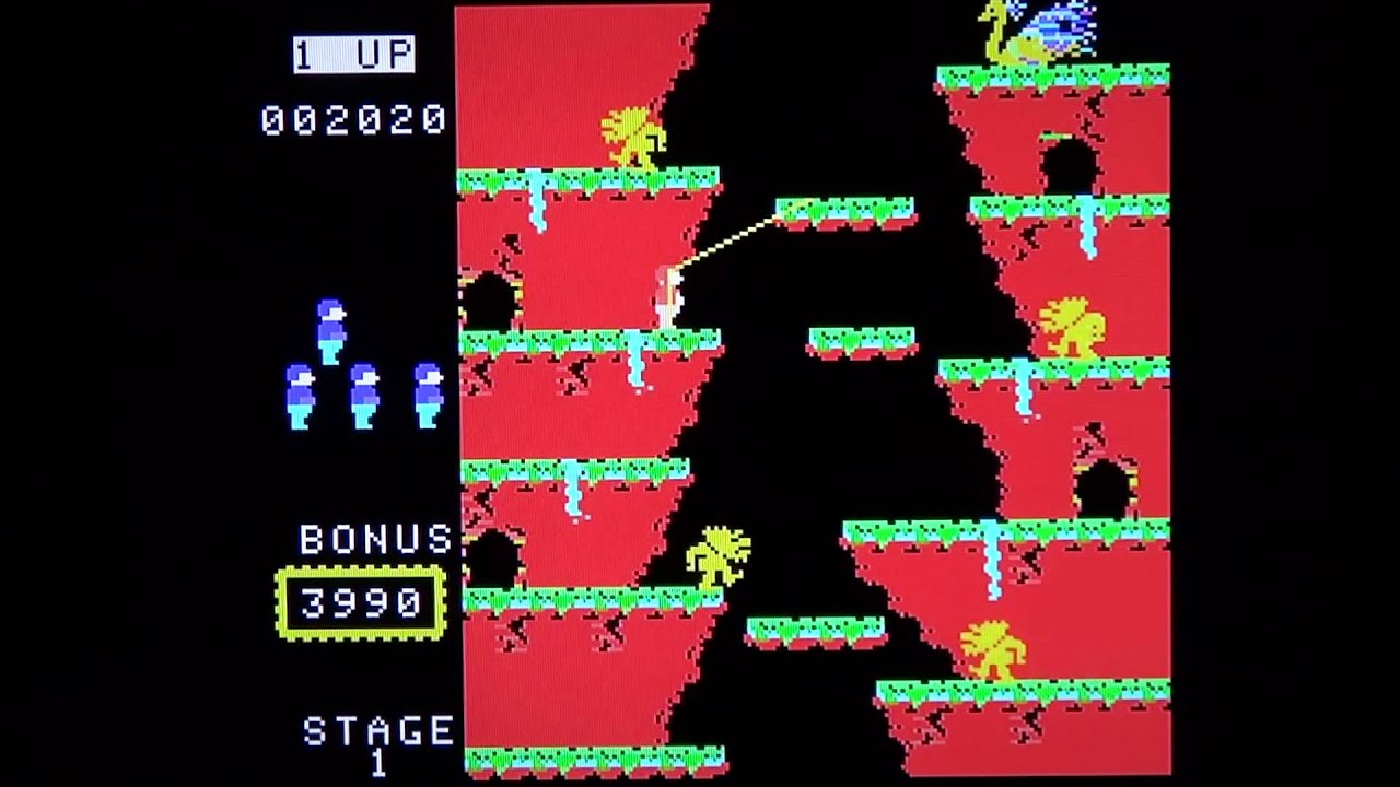 Roc 'N Rope on ColecoVision with F18A Mod - No Flicker!