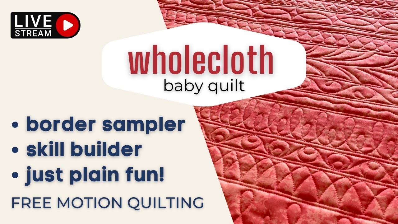 Whole Cloth Baby Quilt #3, Featuring a Tula Pink Rainbow Print