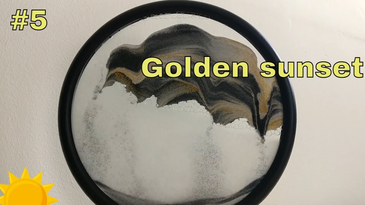 Calming Sandscape #5 - Golden sunset