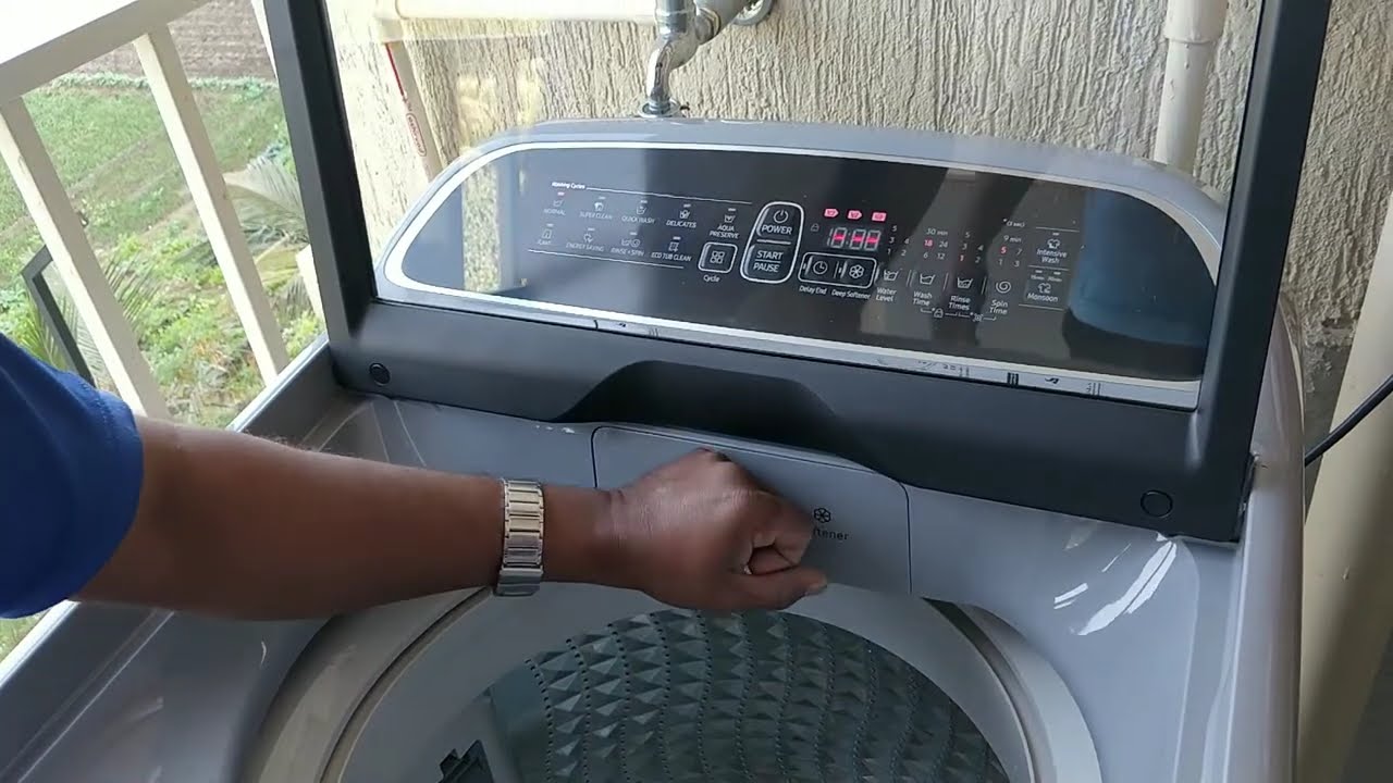Samsung Top Load Washing Machine Demo | How to Use top Load @SamsungIndia @Samsung @Samsungindonesia