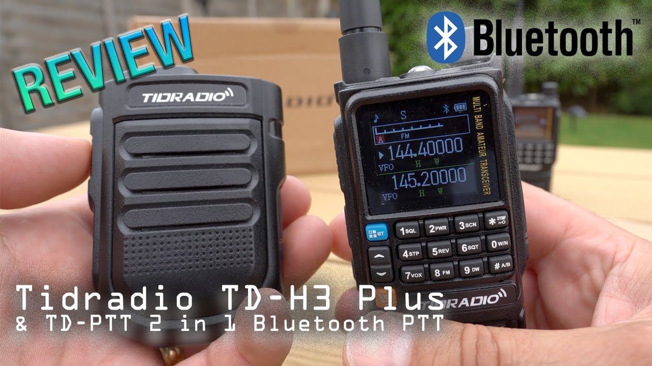 Upgraded! Tidradio TD H3 Plus Ham Radio with Bluetooth PTT Button - Full Review