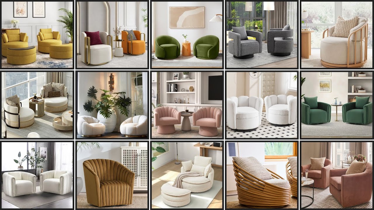 Modern and stylish swivel chairs | Living room swivel chairs | Living room furniture