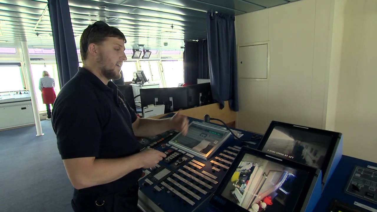Tour of the bridge of Trinity House Vessel Galatea