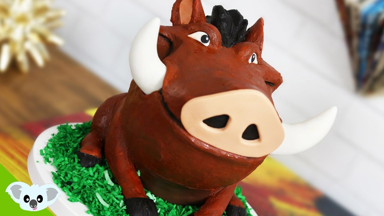The Lion King PUMBA CAKE! | Birthday Party Ideas| Cake Art | Koalipops