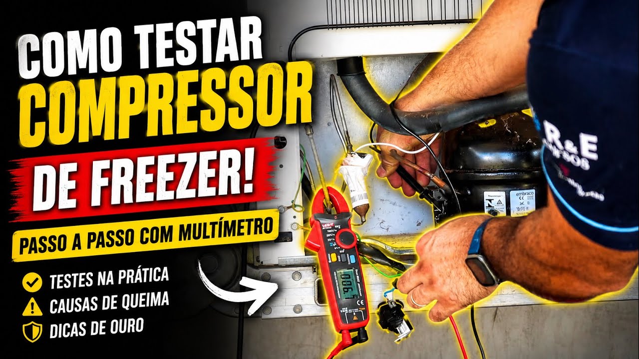 Como testar motor de geladeira
