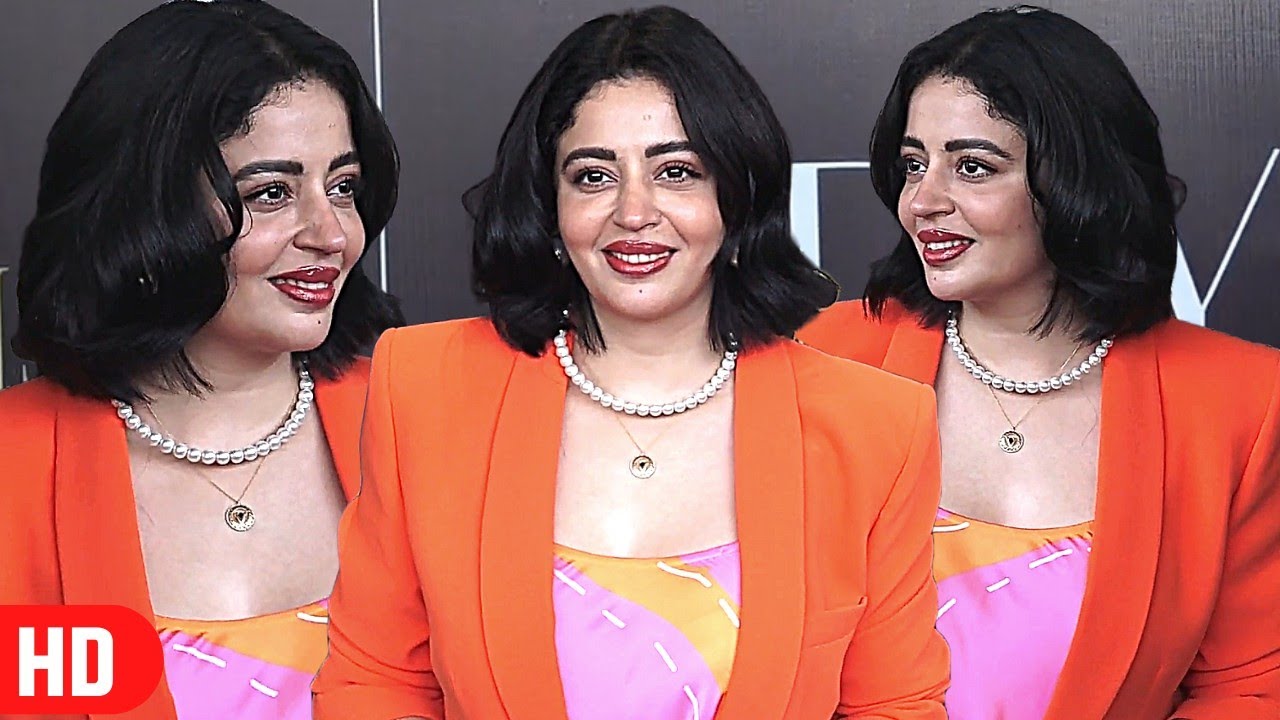 Neha Pendse L00KS Super STUNNING In Orange & Pink Outfit at Debarati Ghosh DIY Eyelash Extension