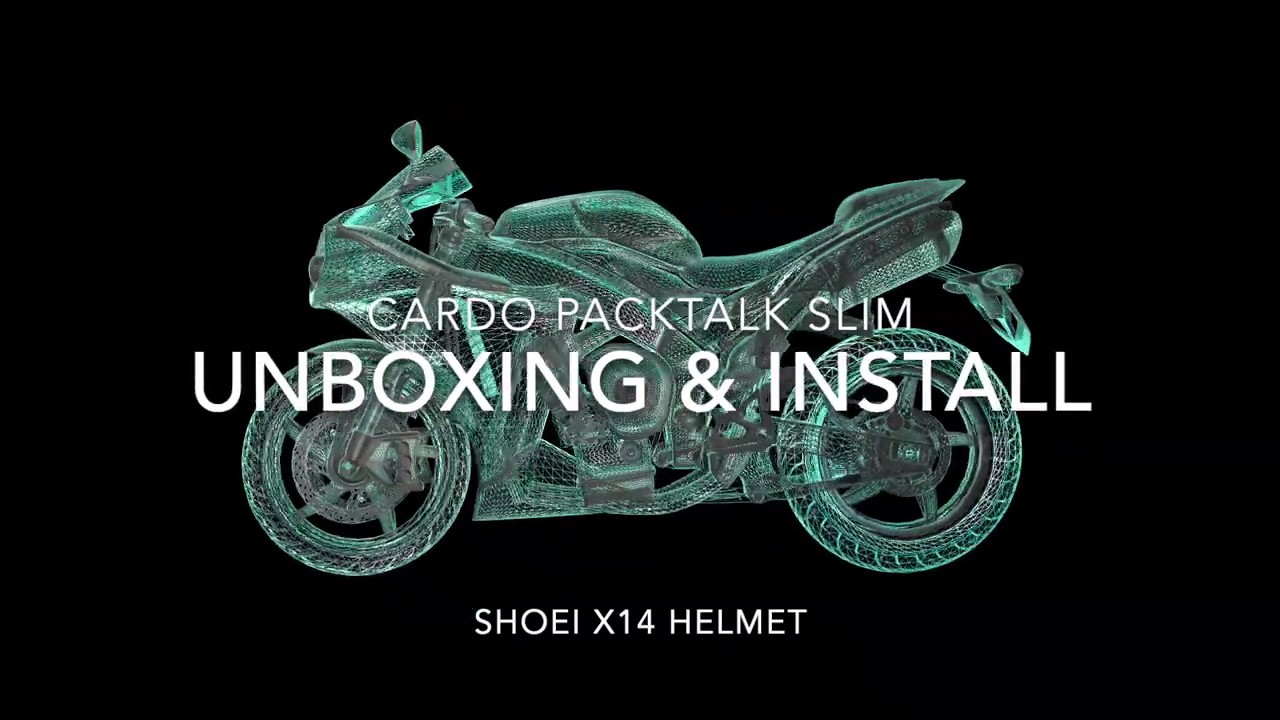 Unboxing & Installing Cardo Pack Talk Slim in Shoei X14 helmet