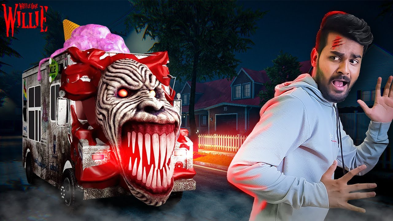 SCARY ICECREAM TRUCK FOLLOWING ME At 2AM😱🍦| Waffle Cone Willie | Horror Game | Gta tamilan
