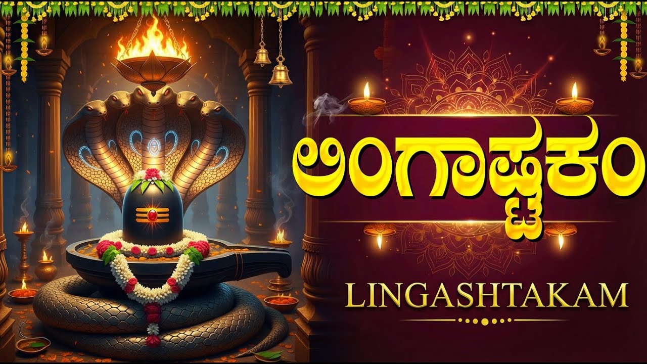 ನೀವು ಲಿಂಗಸ್ಥಕವನ್ನು ಕೇಳಿದರೆ, ಶಿವನ ಕೃಪೆ ನಿಮ್ಮ ಮೇಲೆ ಇರುತ್ತದೆ! | Lingashtakam Kannada With Lyrics