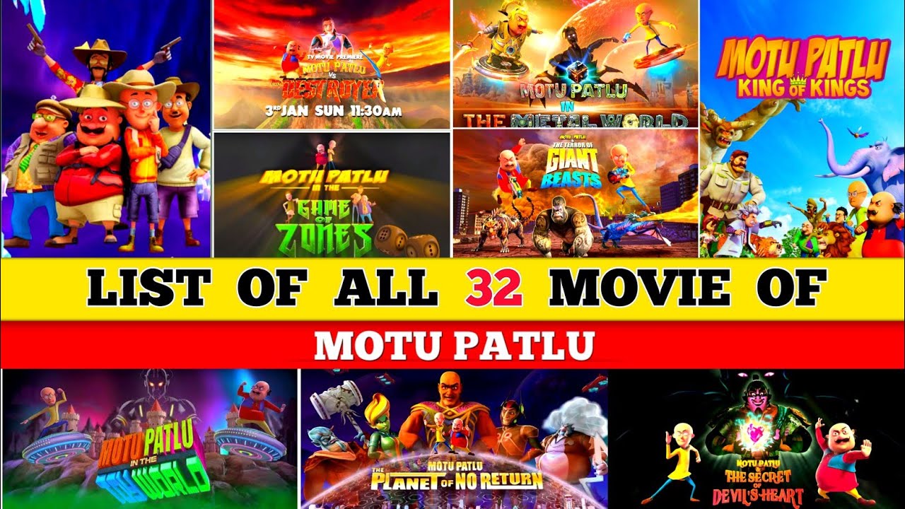 List Of All Movies Of Motu Patlu | Motu Patlu All Movies List 2024 | Motu Patu Movie
