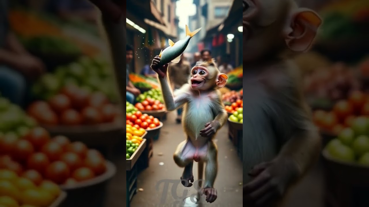 The poor baby monkey story 🐒💕