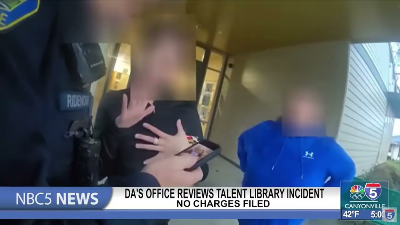 Jackson County DA   No charges to be filed in Talent Library incident