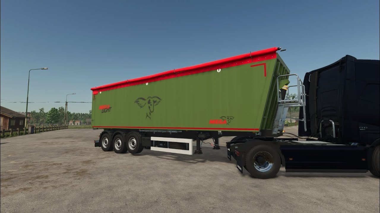 Mega Light 3 semitrailer for FS-25. Link in the description below the video. Ссылка в описание