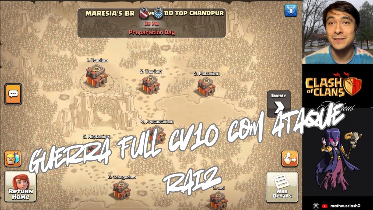 GUERRA FULL CV10 E TEVE ATAQUE RAIZ