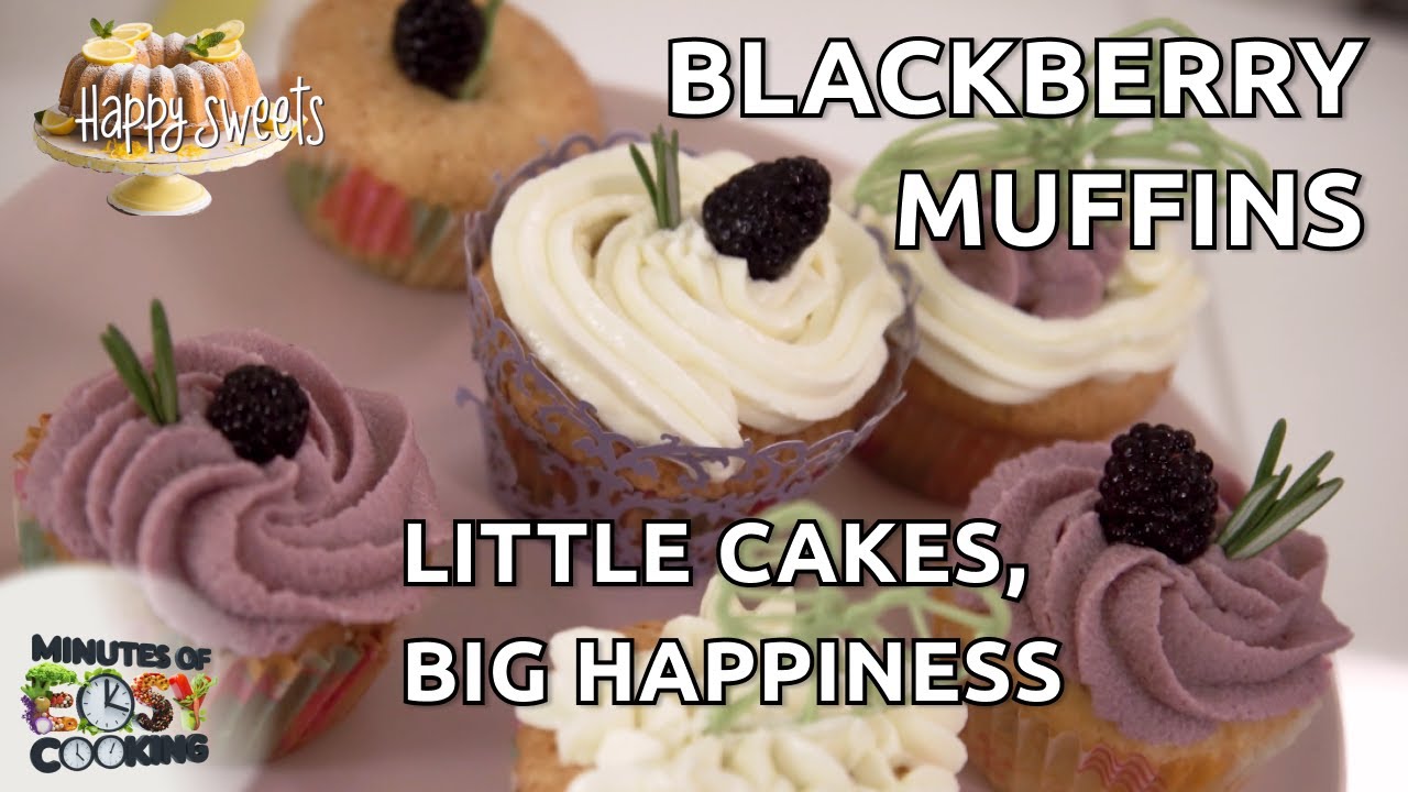 Baking Joy: Fluffy Blackberry Cupcakes with Sweet Buttercream