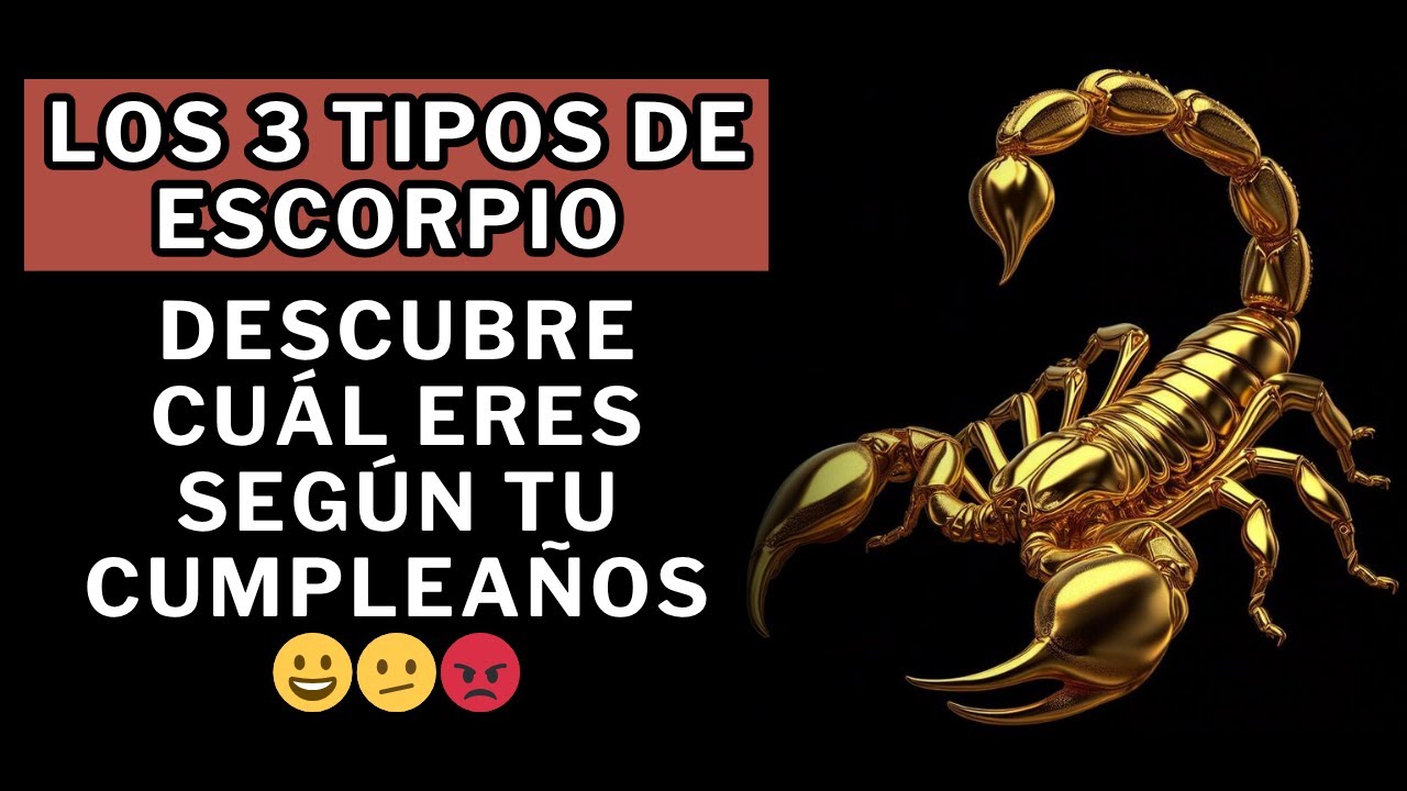 ¿Qué tipo de Escorpio eres según tu cumpleaños? El análisis más profundo de cada decanato 😉👌