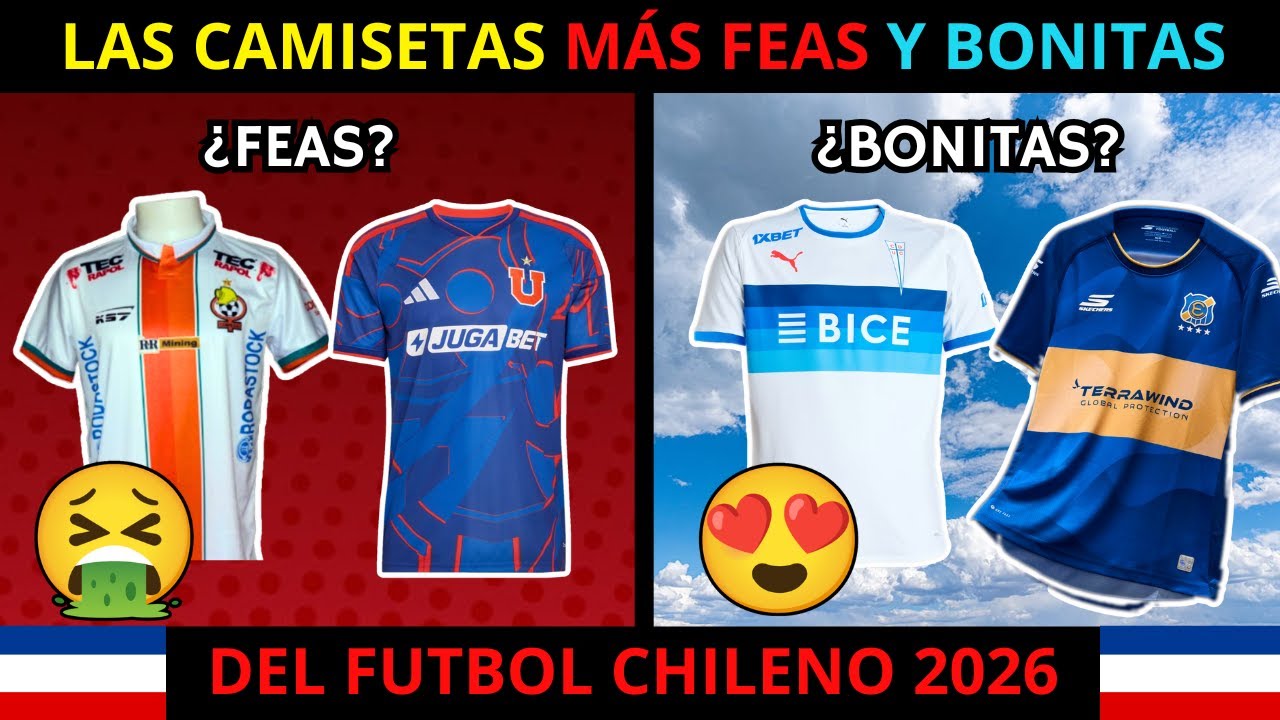 Las MEJORES Y PEORES CAMISETAS del FUTBOL CHILENO 2026