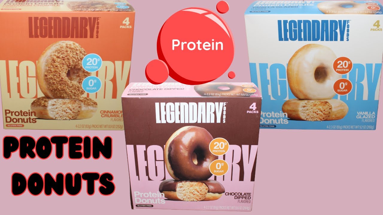 Legendary Foods Protein Donuts: Cinnamon Crumble, Chocolate Dipped & Vanilla Glazed Review