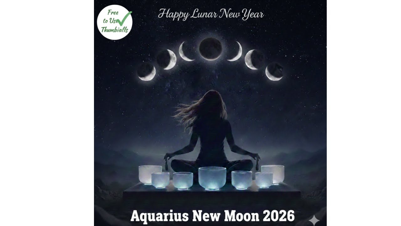 Happy Lunar New Year 🎊 - An 11 Minute Sound Journey for the Mew Moon in Aquarius 2026 🌑♒️