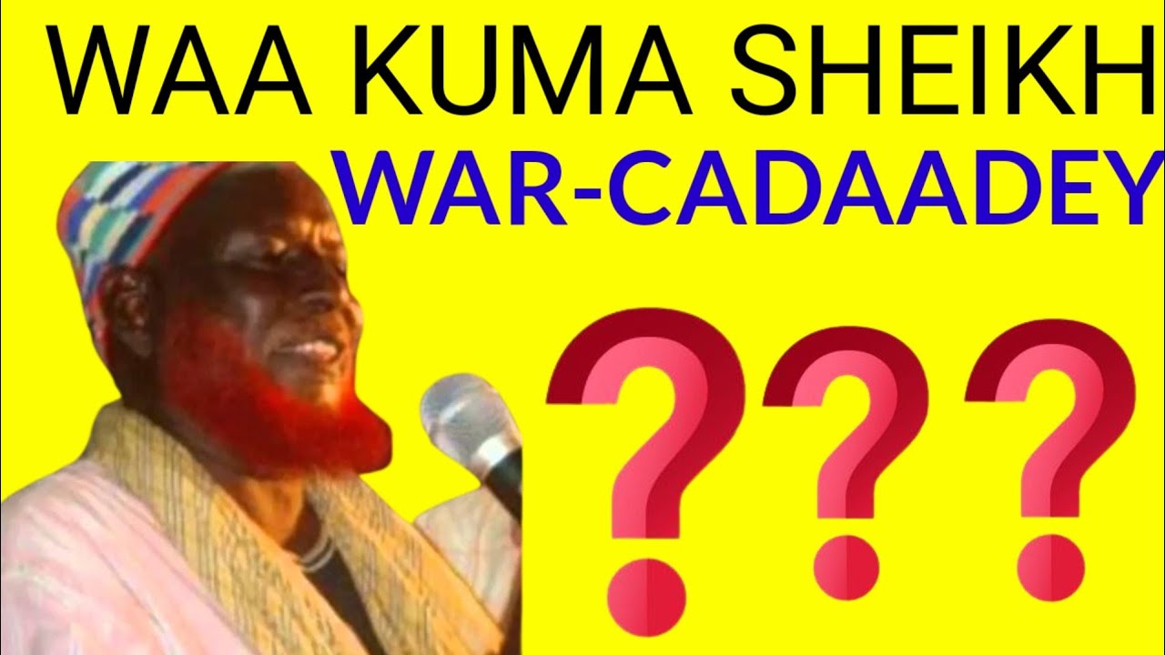 waa kuma sheikh Nuurdiin Rooble (War-cadaadey) || Qiso Cajiib ah