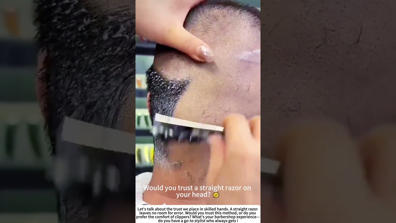 The Straight Edge: A Classic Razor Haircut 💈🪒