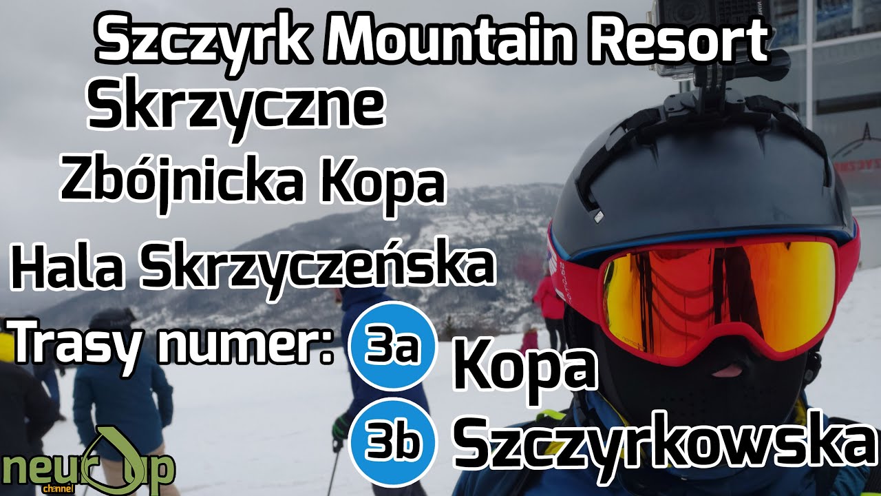 [4K] SMR, #Szczyrk Mountain Resort 2022, zjazd trasami 3a oraz 3b z Skrzyczne do Hali Skrzyczeńskiej