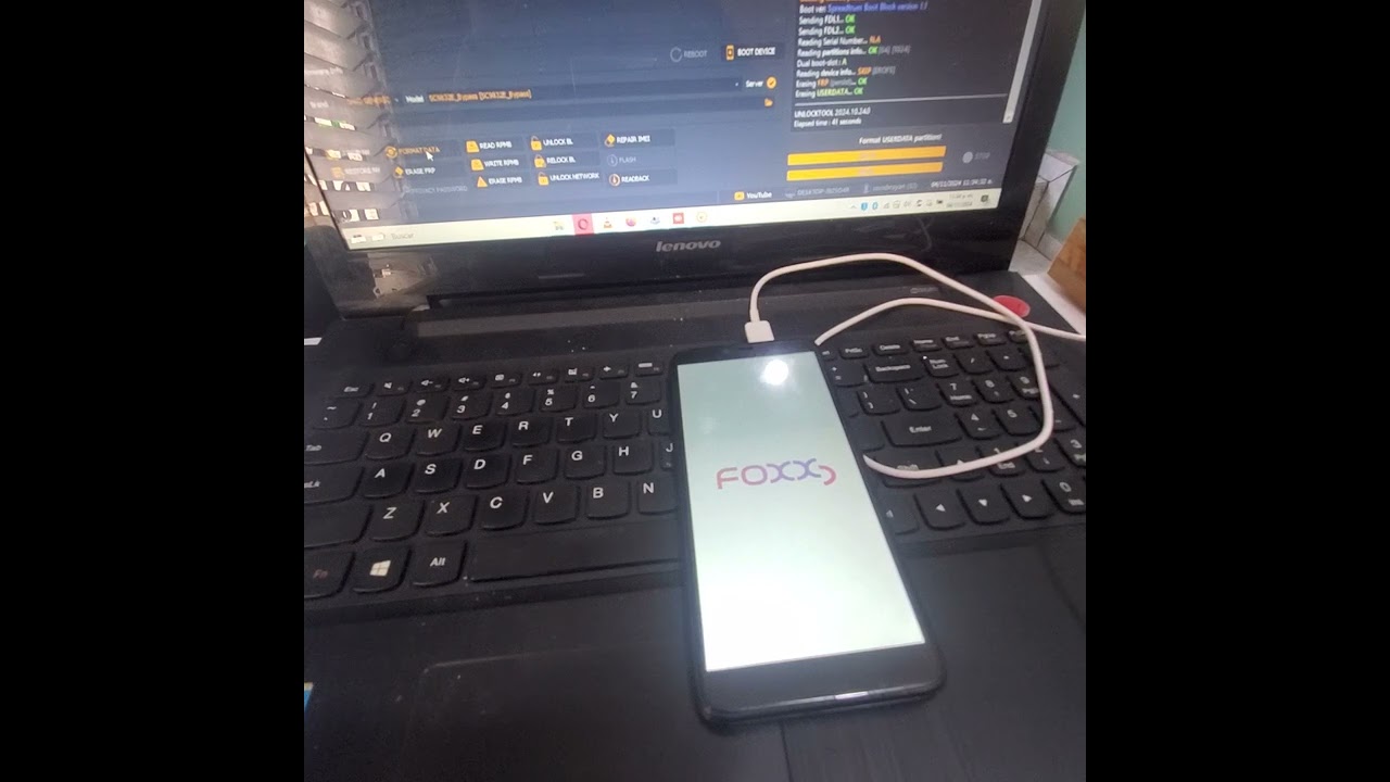FoxxD A55 frp + factory reset  con unlocktool, 1 click Android 11, 12, 13 bypass frp CPU SPD  SC9832