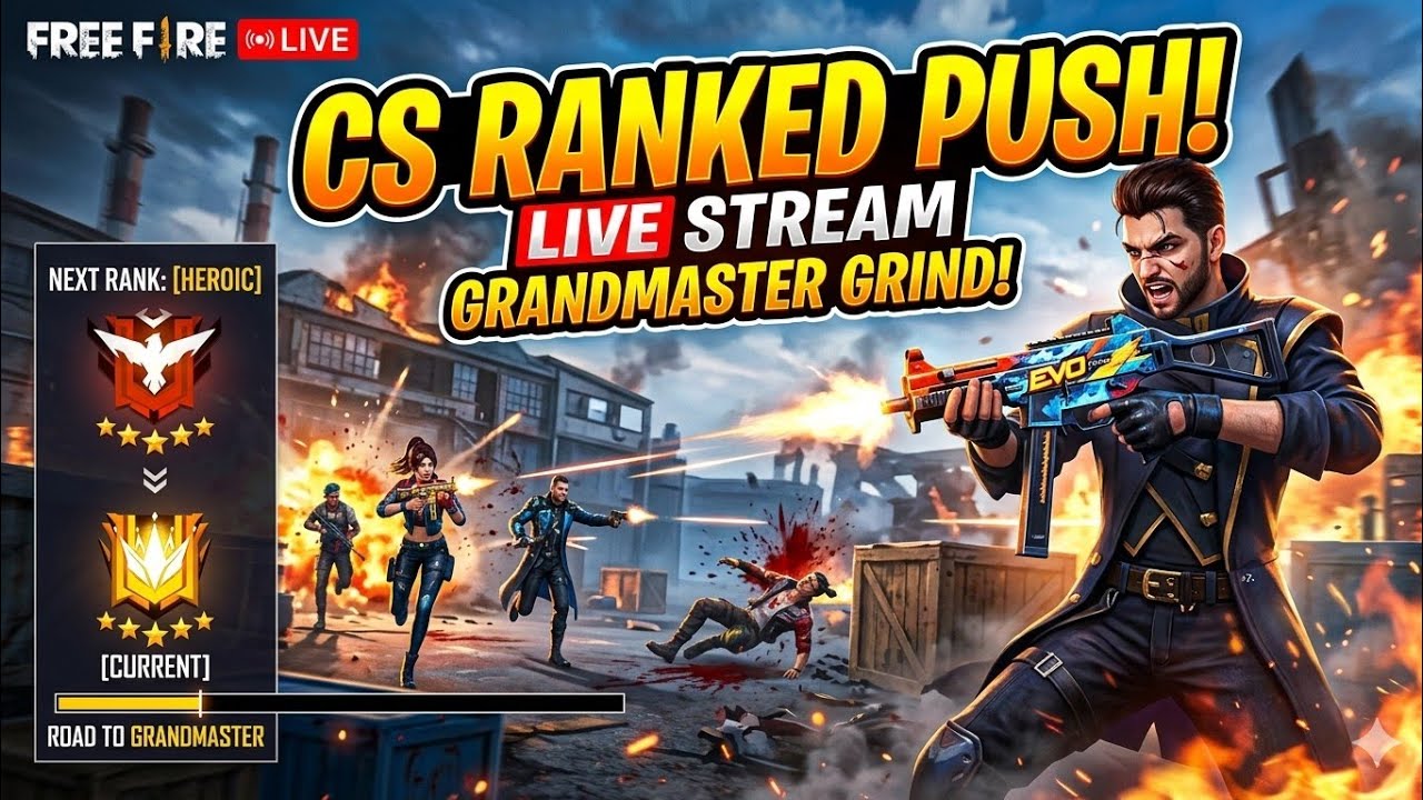 Free fire CS Ranked Push 🔥🔥