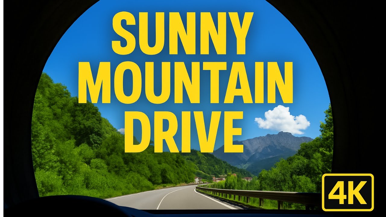 Sunny Mountain & Tunnel Drive near San Pellegrino | 4K Scenic Road Trip