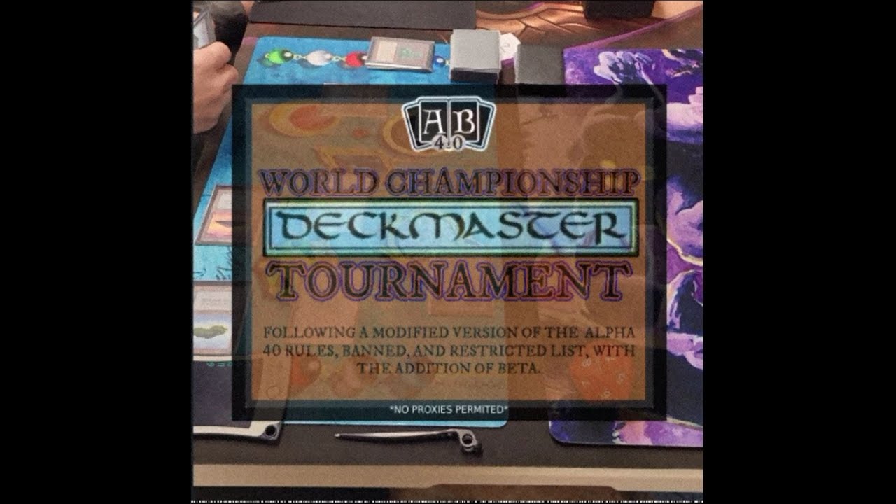 AB40 [DECKMASTER '93] WORLD CHAMPIONSHIP 2025 - MAGIC: THE GATHERING ALPHA BETA - VHS HI-FI EP