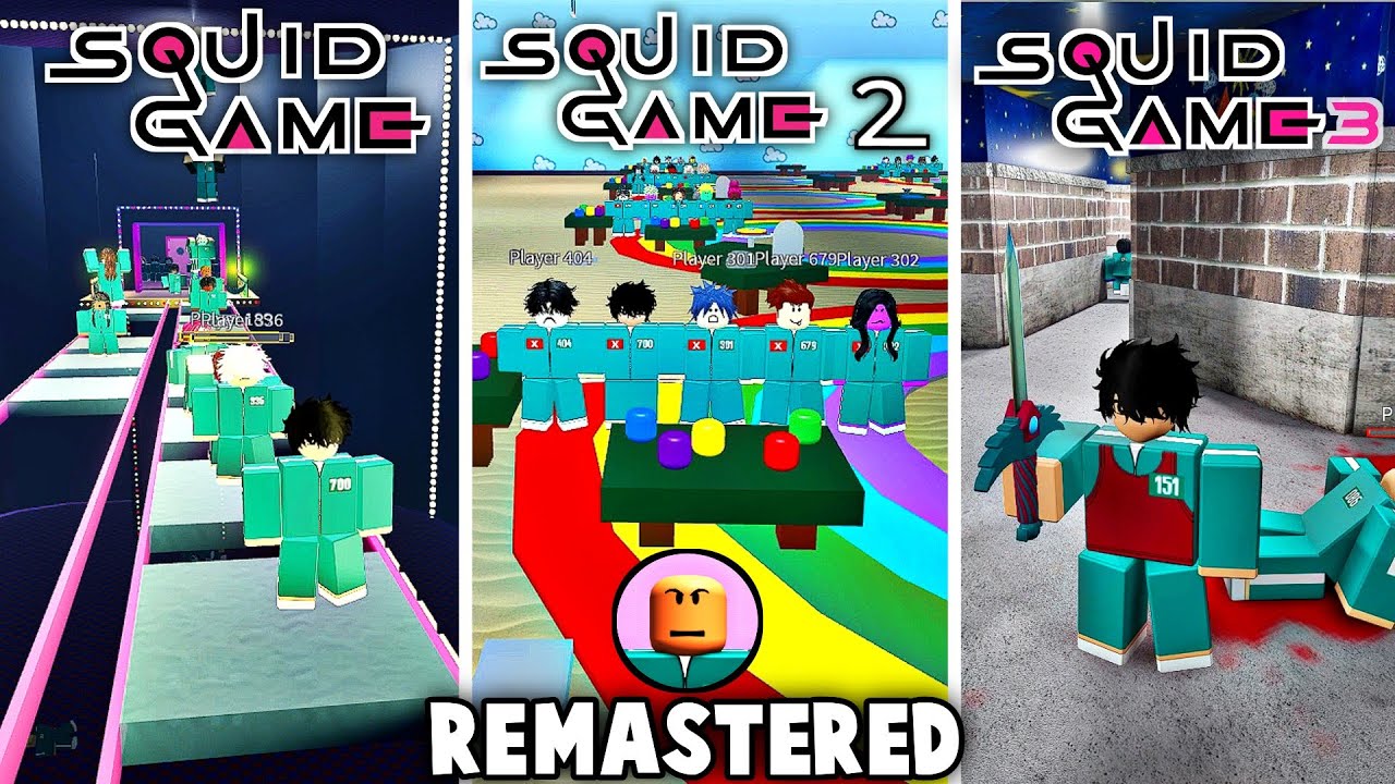 Squid Game but with NPCs -🔑🔪 REMASTERED (Season 1,2 & 3 Games) - Roblox