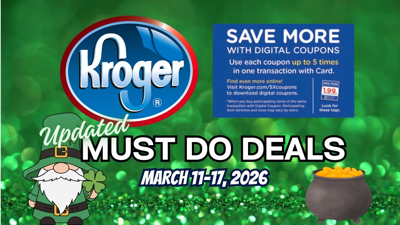 *RUN!* Kroger UPDATED Must Do Deals for 3/11-3/17 | Daily Deal, Garnier, Finish, Air Wick, & MORE