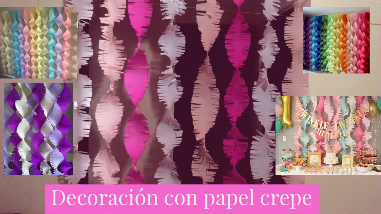 Decoración con papel crepe | Mairy