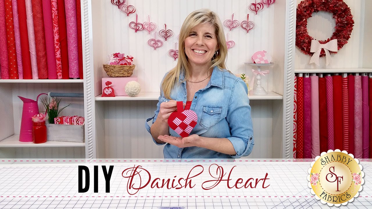 DIY Danish Heart Valentine | a Shabby Fabrics DIY Craft Tutorial