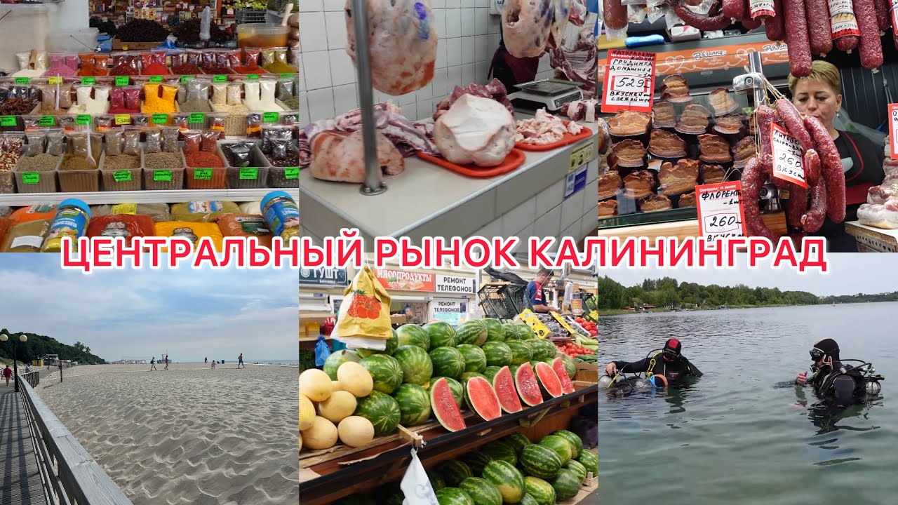 VLOG: ЦЕНТРАЛЬНЫЙ РЫНОК В КАЛИНИНГРАДЕ😳ЧЕГО ТОЛЬКО НЕТ/ МУЖ УШЕЛ ПОД ВОДУ🫣