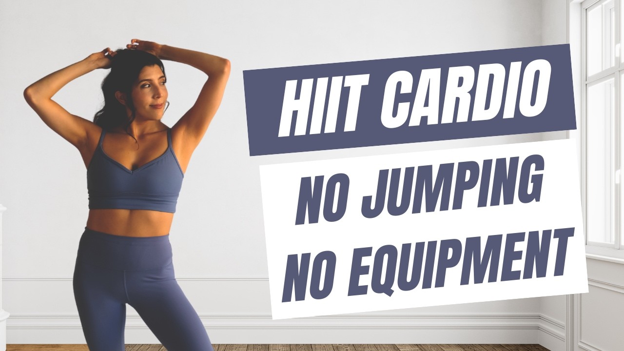 10 MIN No Jumping Cardio HIIT | Apartment Friendly, No Equipment | Easy to Follow | Full-Body