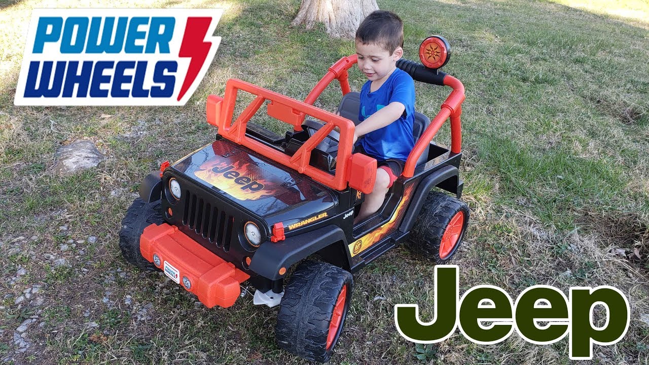 Power Wheels Tough talking Jeep Unboxing, Assembly and Playtime
