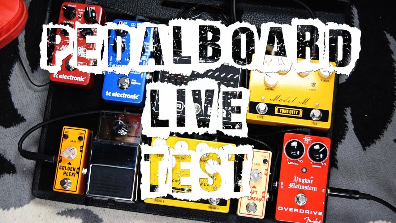 My guitar pedalboard (Tone City, MXR, Fender, TC Electronic, ISP)