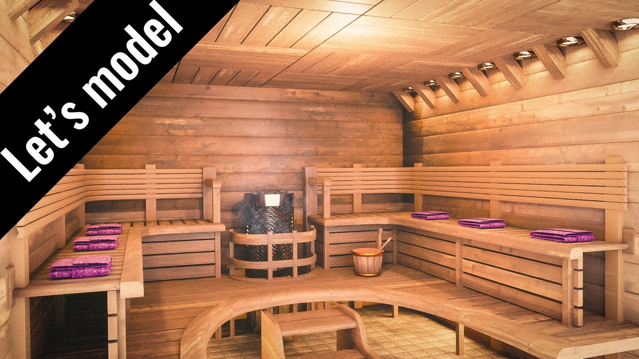 Sauna - Speed modeling in Blender