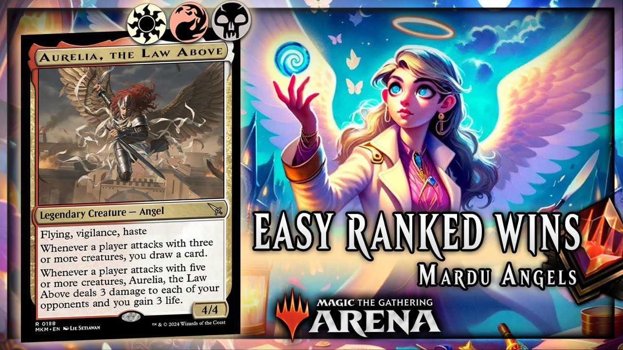 🔥Ascend to Mythic: Unbeatable Mardu Angels ft. Aurelia, the Law Above | Ultimate MTG Arena Guide🏆
